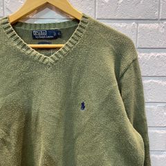 古着 XL ポロ　ラルフローレン　コットンセーター