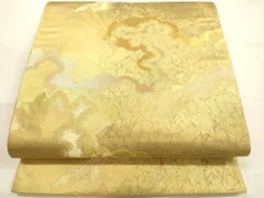 袋帯 六通 名物裂 伝統工芸士 紋屋五左衛門 黒地 金糸 - メルカリ