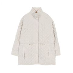 エルメス HERMES その他コート 4H0164DR ホワイト カシミヤ キルティングコート レディース Used A