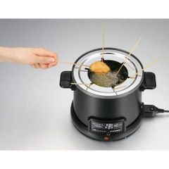 串揚げ フライヤー ほんわかふぇ 電気卓上串揚げ鍋 HR-8952 ｜ 卓上 家庭用 電気 揚げ物 鍋 天ぷら 鍋 あげもの