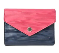 ルイヴィトン 財布/三つ折り LOUIS VUITTON 3折財布 ポルトフォイユ ヴィクトリーヌ エピ アンディゴブルー M62204