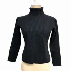 アールエルラルフローレン RL RALPH LAUREN ニット セーター 長袖 タートルネック 黒 ブラック M