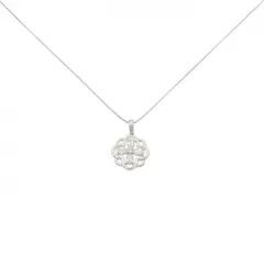【新品】PT900/PT850 フラワー ダイヤモンド ネックレス 0.22CT