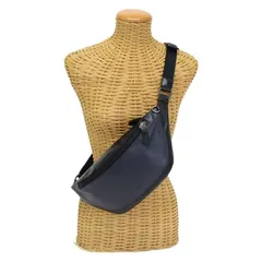 コーチ COACH ワーレン ベルト バッグ スムース カーフレザー F79149 ボディバッグ クロスボディ 斜め掛け 肩掛け ショルダーバッグ スリングバッグ メンズ ネイビー / ブラック 正規品 中古 mbo30009