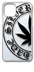 【新品未使用】iPhone11 Pro アイフォン11プロ クリア ハードケース ( マリファナ(ブラック) ) マリファナ ロゴ cl-iphone11pro-57