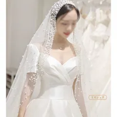 ロングベール ウエディングベール レディース ベール ロング 結婚式 花嫁 シンプルウエディングヴェール ウエディングドレス ヘアアクセサリー かわいい シンプル 上品tousha04