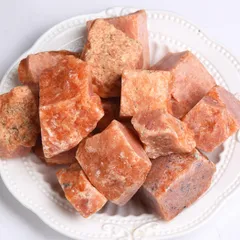 Sugarello 鉱物 標本 天然石 原石 ブルー ヒーリング パワーストーン 希少鉱物 レアストーン 鉱石標本 宝石原石 天然鉱石 かち割り 約3～5cm ランダム 2～4個セット 合計120g以上 (サンストーン) [サンストーン]