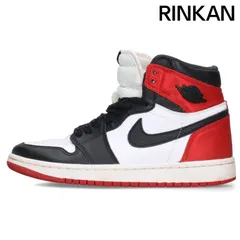 ナイキ  WMNS AIR JORDAN 1 HIGH OG SATIN BLACK TOE CD0461-016 エアジョーダン1ハイオージーサテンブラックトゥスニーカー レディース 24.5cmのサムネイル