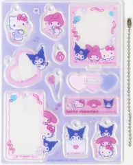 【中古】グッズセット ハローキティ＆マイメロディ＆クロミ アクリルフレーム＆キーホルダーセット 「サンリオキャラクターズ」