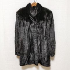 M～L リアルファーコート アフリカンラム ショールカラー 毛艶 毛並み 