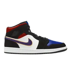 NIKE AIR JORDAN 1 MID LAKERS TOP 3 COUT PUPLE/UNIVESITY RED/GAME ROYAL 852542-005 ジョーダン ワン　ミッド