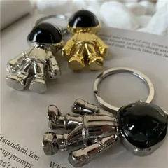 キーホルダー おしゃれ 萌えグッズ スペースマスコット 宇宙飛行士 アクセサリー チャーム  おしゃれ 金具 カラビナ ナスカン キーチェーン リング 車 鍵 キーリング リール キーケース 金属