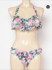 新品★定価15950円花柄フリルビキニターコイズmoussyEMODA三愛