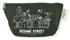 マリ【送料無料】【セサミストリート】ポーチ【カーキ】【エルモ】【クッキーモンスター】【ケース】【小物入れ】【収納】【メイク】【化粧】【コスメ】【雑貨】【グッズ】【かわいい】