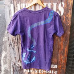 【BLUE BLUE】ブルーブルー  ハリウッドランチマーケット ハリラン 聖林公司 プリント Tシャツ  1 (S)