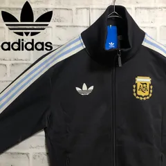 新品⭐️adidas トラックジャケット/ジャージ M トレファイルロゴ アルゼンチン代表 ダークグレー×青白