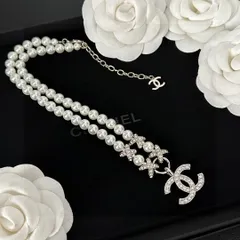 【今日特価】CHANEL ヴィンテージ アルファベット ネックレス エレガントデザイン