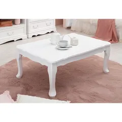 アンティーク風 折りたたみテーブル 80センチ幅 ホワイト色 ＭＴ-7030WH 完成品　未開封新品　元箱入り