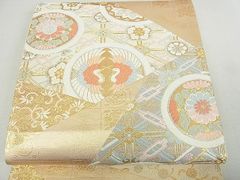 高級 正絹 唐織 六通 袋帯 華文 花文 - メルカリ