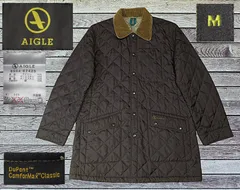 ✅️ Mサイズ AIGLE エーグル 中綿入り コーデュロイ切り返し キルティングジャケット Dupont Comfor Max Classic
