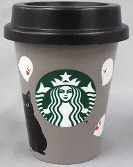 【中古】雑貨 [単品] おばけ＆猫 ミニカップ 「スターバックスコーヒー ハロウィン2021 ミニカップギフトブラックキャット」