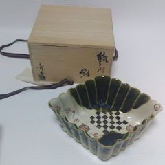 江戸　古九谷　角皿　吉田屋　木箱付　送料込み1223 江戸 古九谷 角皿 吉田屋 木箱付 送料込み1223 - メルカリ