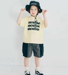 【MOONCHILD】p.premier ピードットプルミエ    We love VACATIONシンプルロゴTシャツ　 P307025