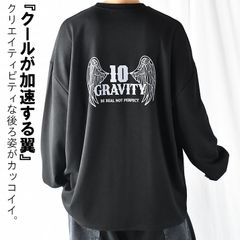 バックプリントtシャツ バックプリント tシャツ メンズ プリントTシャツ 長袖 ロンt ロンT ロンティー 大きいサイズ オーバーサイズ ロゴ 翼 ウイング ビッグシルエット 厚手 ヘビーウェイト 長袖tシャツ ビッグシルエットTシャツ ゆったり かっこいい