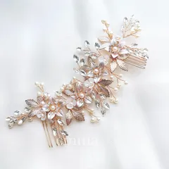 髪飾り　結婚式　ウェディング　ブライダル　成人式　卒業式　ヘアアクセサリー　ヘッドドレス　フォトウェディング　前撮り　お花