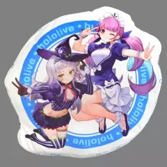 【中古】クッション・抱き枕・本体 湊あくあ＆紫咲シオン ダイカットクッション 「バーチャルYouTuber ホロライブ」 モーリーオンライン限定のサムネイル