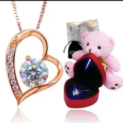 スワロフスキー ネックレス 母の日   LEDライト ジュエリープレゼント