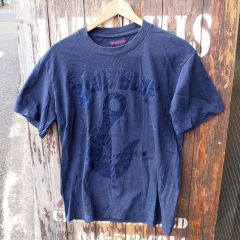 【BLUE BLUE】ブルーブルー  ハリウッドランチマーケット ハリラン 聖林公司 フロッキープリント Tシャツ  3 (L)