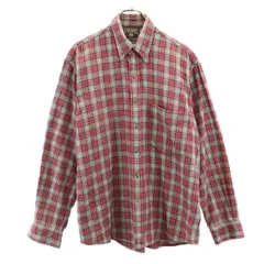 チャップス ラルフローレン チェック 長袖 ボタンダウンシャツ M レッド系 CHAPS RALPH LAUREN メンズ 【中古】  【230904】