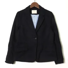 ザラ テーラードジャケット 金ボタン フォーマル 卒入園式 キッズ 女の子用 13/14 164cmサイズ ネイビー ZARA 【中古】