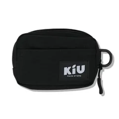☆ 900.ブラック ☆ KiU キウ ウォーターリペレントポーチ M K292 kiu ポーチ キウ K292 小さめ 小物入れ 化粧ポーチ コスメポーチ メイクポーチ コインケース タバコポーチ 旅行 トラベル おしゃれ かわいい 撥水 レディース メンズ