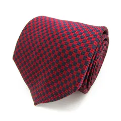 スーツカンパニー ブランド ネクタイ チェック柄 格子柄 ブロックチェック シルク 日本製 メンズ ネイビー THE SUIT COMPANY 【中古】