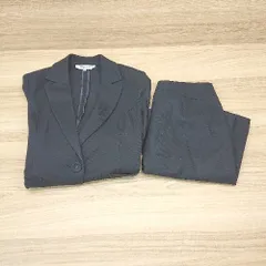 ◇ NATURAL BEAUTY BASIC セットアップ 裏地 シンプル ひざ丈 - ジャケット スカート サイズS ネイビー系 レディース E  【1305180018890】