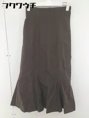 ◇ ◎ ●美品● w closet ダブルクローゼット タグ付き ロング フレア スカート サイズM ダークブラウン レディース  【1112100000329】のサムネイル