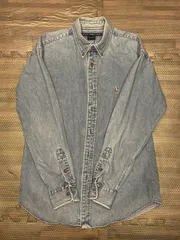 90S ラルフローレンスポーツ　デニムシャツ