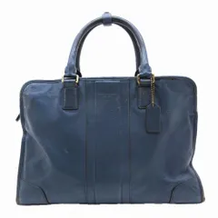 未使用級　COACH コーチ　ブリーフケース　A4収納　シグネチャー　ネイビー COACH コーチ ビジネスバッグ シグネチャー サリバン