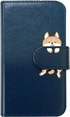 【訳アリ】Galaxy S21 Plus 5G SCG10 ギャラクシーS21+ s21プラス  手帳型 スマホケース 柴犬 動物  かわいい (ネイビー) 犬 イヌ アニマル ダイアリータイプ 横開き カード収納 フリップ カバー スマートフォン