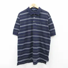 XL/古着 ラルフローレン ポロゴルフ 半袖 ブランド ポロ シャツ メンズ 90s ワンポイントロゴ 鹿の子 大きいサイズ コットン 紺他 ネイビー