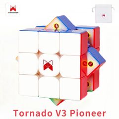 XMD Tornado V3 M Pioneer version 【3x3キューブ　ポーチ付き/正規品】磁石搭載 3x3キューブ 競技用 (ステッカーレス, 3x3 (Tornado V3 Pioneer version))