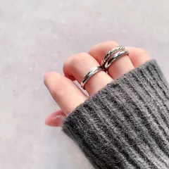 silver925ダブルラインシルバーリング