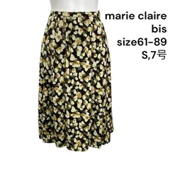 ◆マリ クレール ビス marie claire bis スカート 膝丈 プリーツ 61-89、S、7号 レディース S5T253のサムネイル