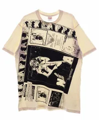シュプリーム SUPREME 24SS COLLAGE TEE WHITE M カレッジ コラージュ プリント Tシャツ 総柄 【ブランド古着ベクトル】【中古】240630 ☆AA★