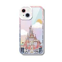 【在庫セール】耐衝撃 指紋防止 すり傷防止 ディズニー城 透明 TPU iphone iphone 全機種対応 16promax 夢のお城 用 ケース ケース 16ProMax 携帯保護カバー スマホ