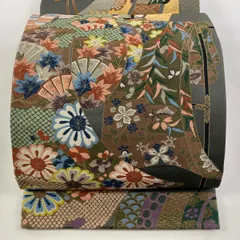 O0856 美品 逸品 上品 ハイブランド 白綾苑大庭 正絹 袋帯 O0856 美品 逸品 上品 ハイブランド 白綾苑大庭 正絹 袋帯