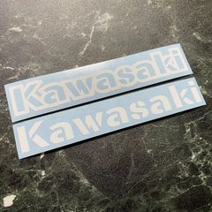 在庫処分セール 白セット KAWASAKIカッティングステッカー バイク 川崎 カワサキ
