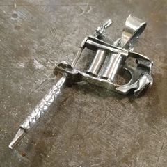 新品 Tatooマシーン 925シルバー ペンダント